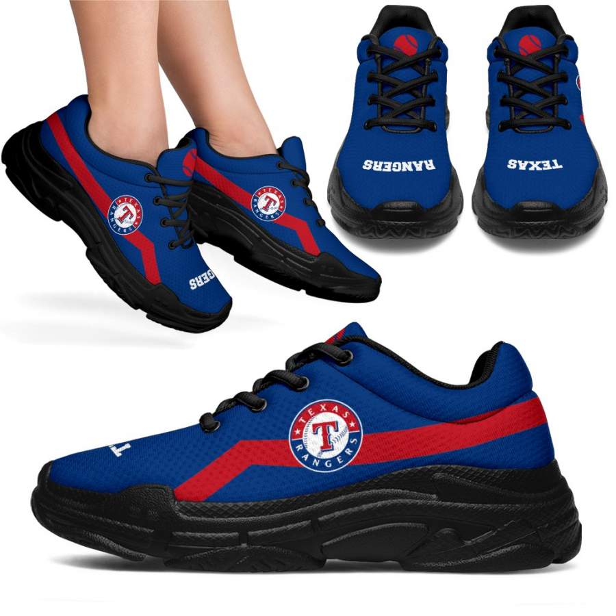 Edition Chunky Sneakers With Line Texas Rangers Shoes