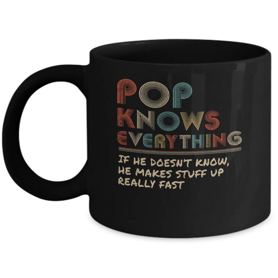 Pop Know Everything Vintage Pop Father’s Day Gift Mug