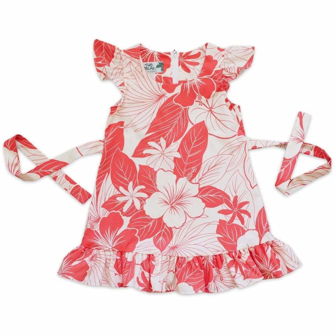 Haven Coral Hawaii Girl Flutter Dress Ha51722