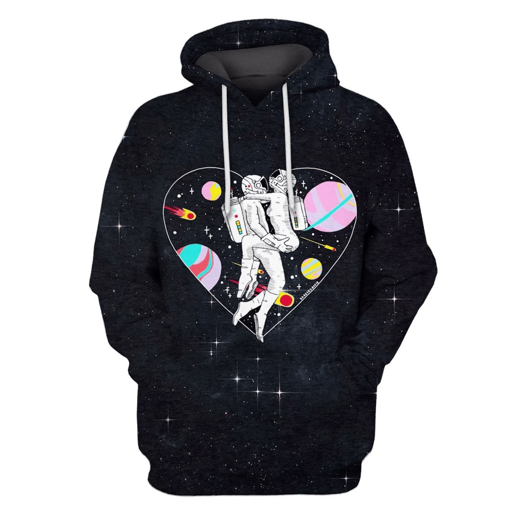 Flowermoonz Astronaut Couper Lovers Outerspace Custom T-Shirt - Hoodies Apparel x TeeAndYou 