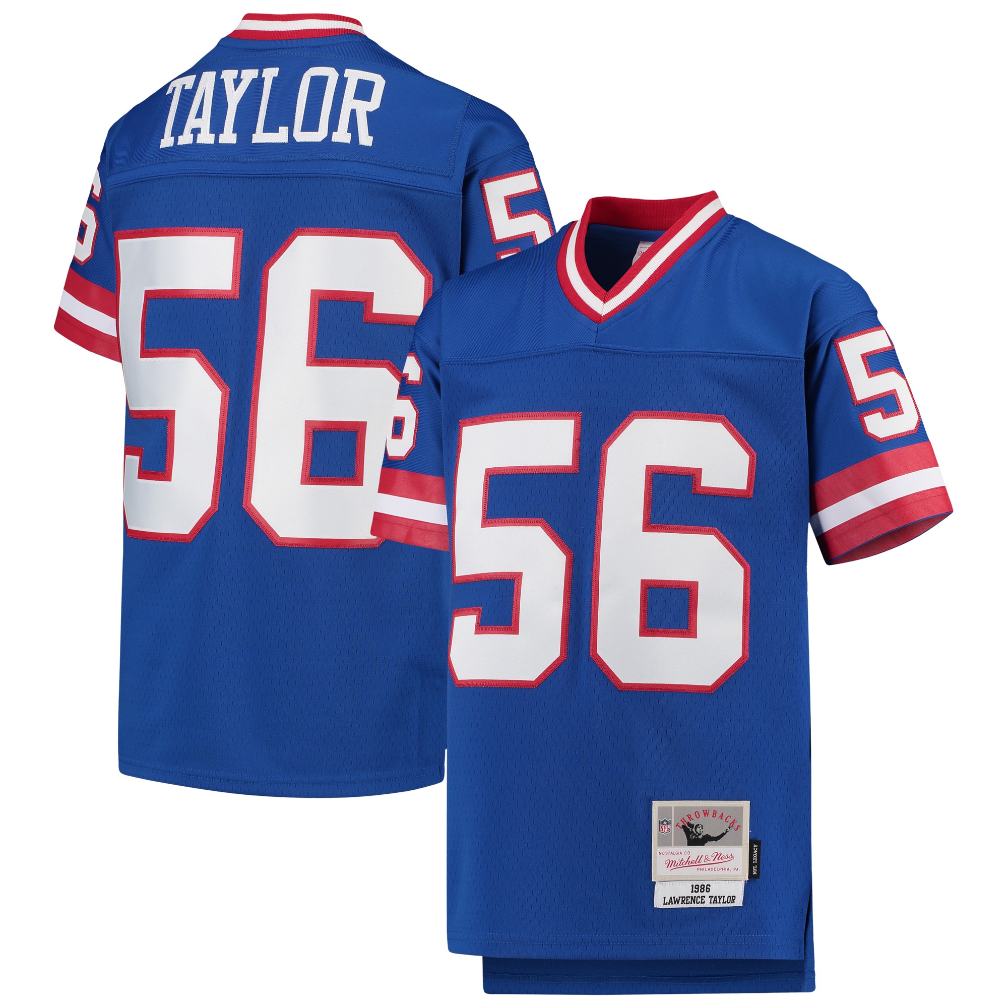 Youth New York Giants Lawrence Taylor Mitchell & Ness Royal 1986 Legacy Retired Player Jersey