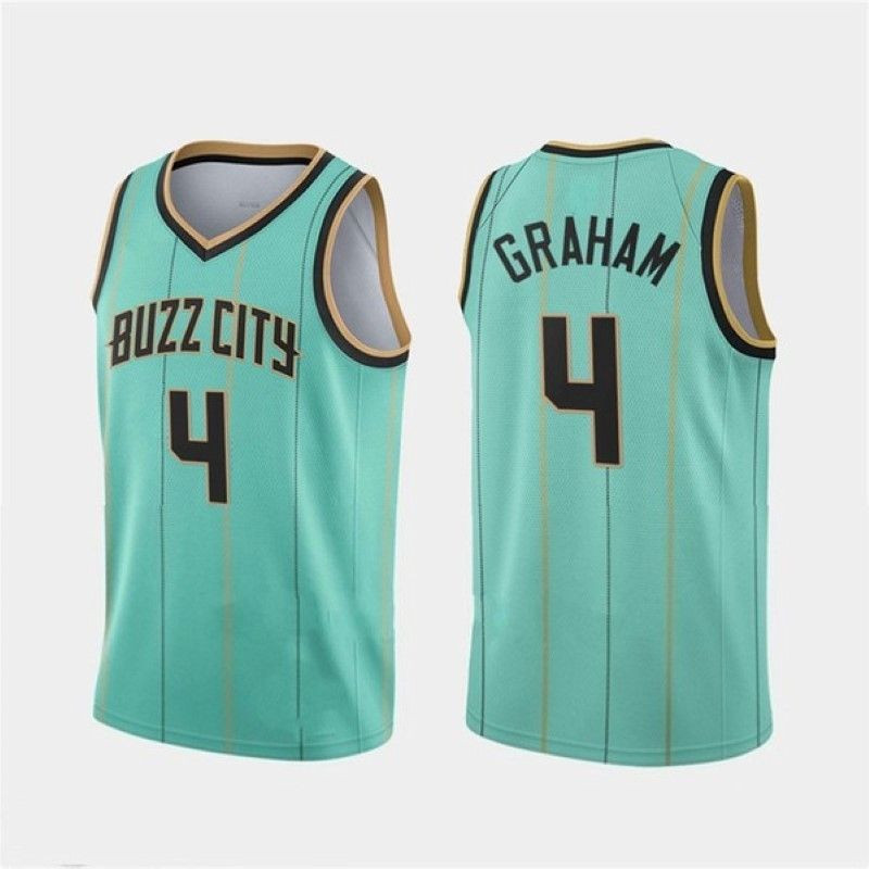 Charlotte Hornets Devonte Graham #4 NBA 2020 New Arrival Green Jersey