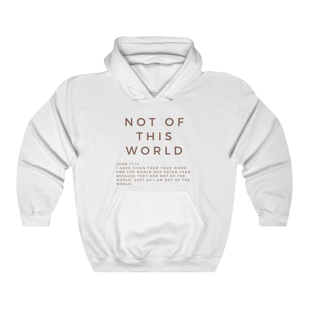 Best Seller Christian Hoodie, Not Of This World Hoodie, Pullover Hoodie, Christian Hoodie, White Hoodie, Trendy Hoodie, Womens Hoodie