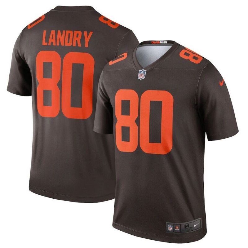 Cleveland Browns Jarvis Landry #80 NFL 2020 Dark Brown Jersey