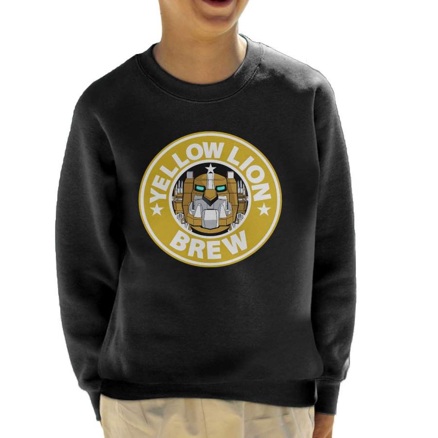 Voltron Yellow Lion Brew Coffee Kid’s Sweatshirt