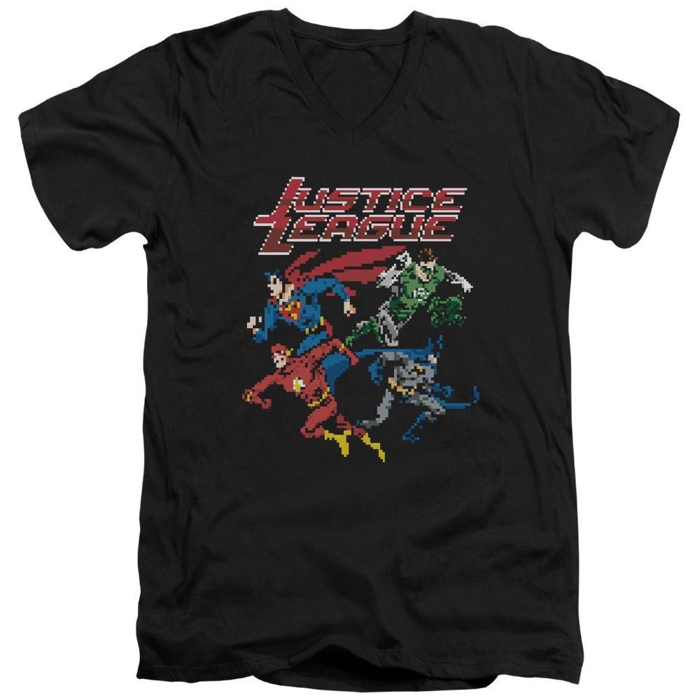 Jla Pixel League Adult Shirt