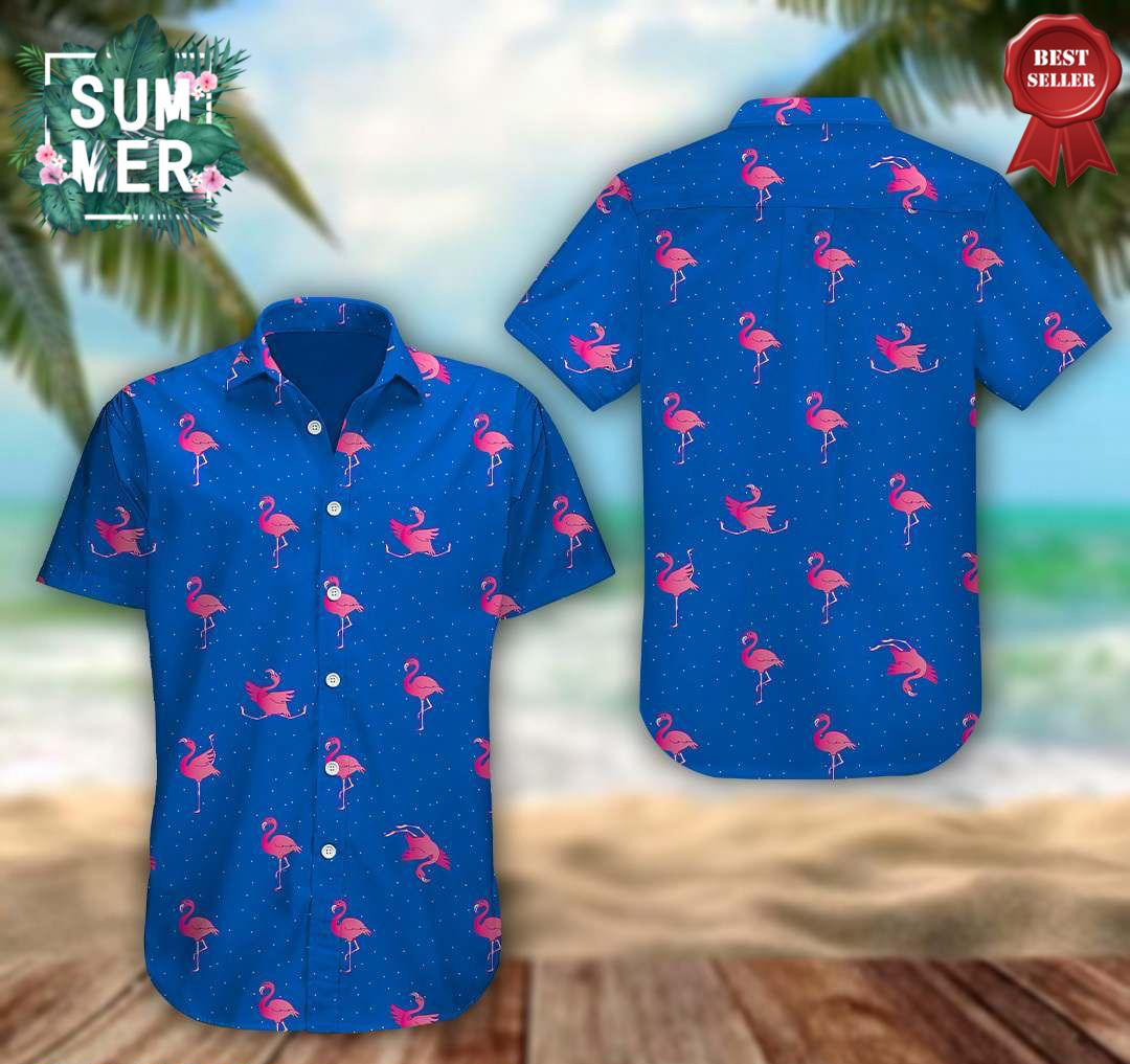 3D Flamingo All Over Print Hawaiian Shirt