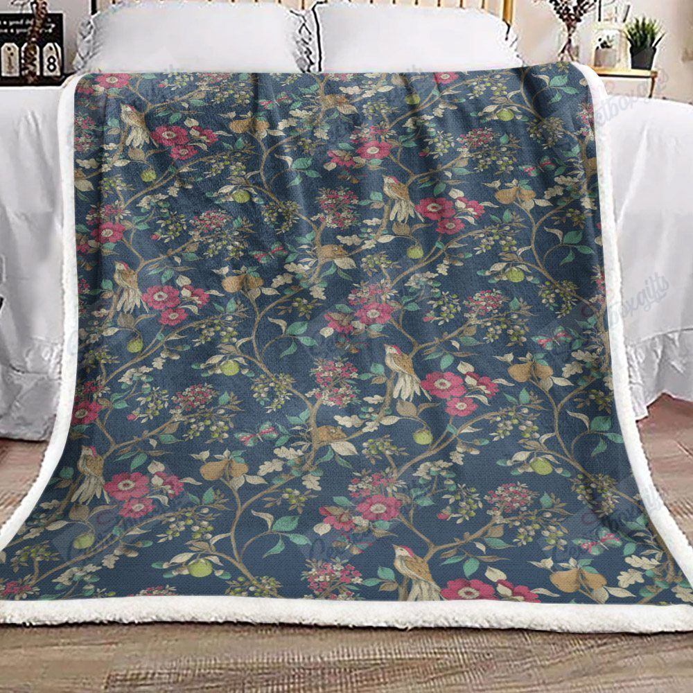 Flower Butterfly And Animals Gs-Cl-Dt2606 Fleece Blanket