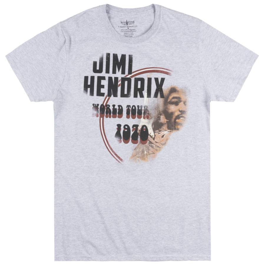 Jimi Hendrix 1970 World Tour T-Shirt &hellip;
