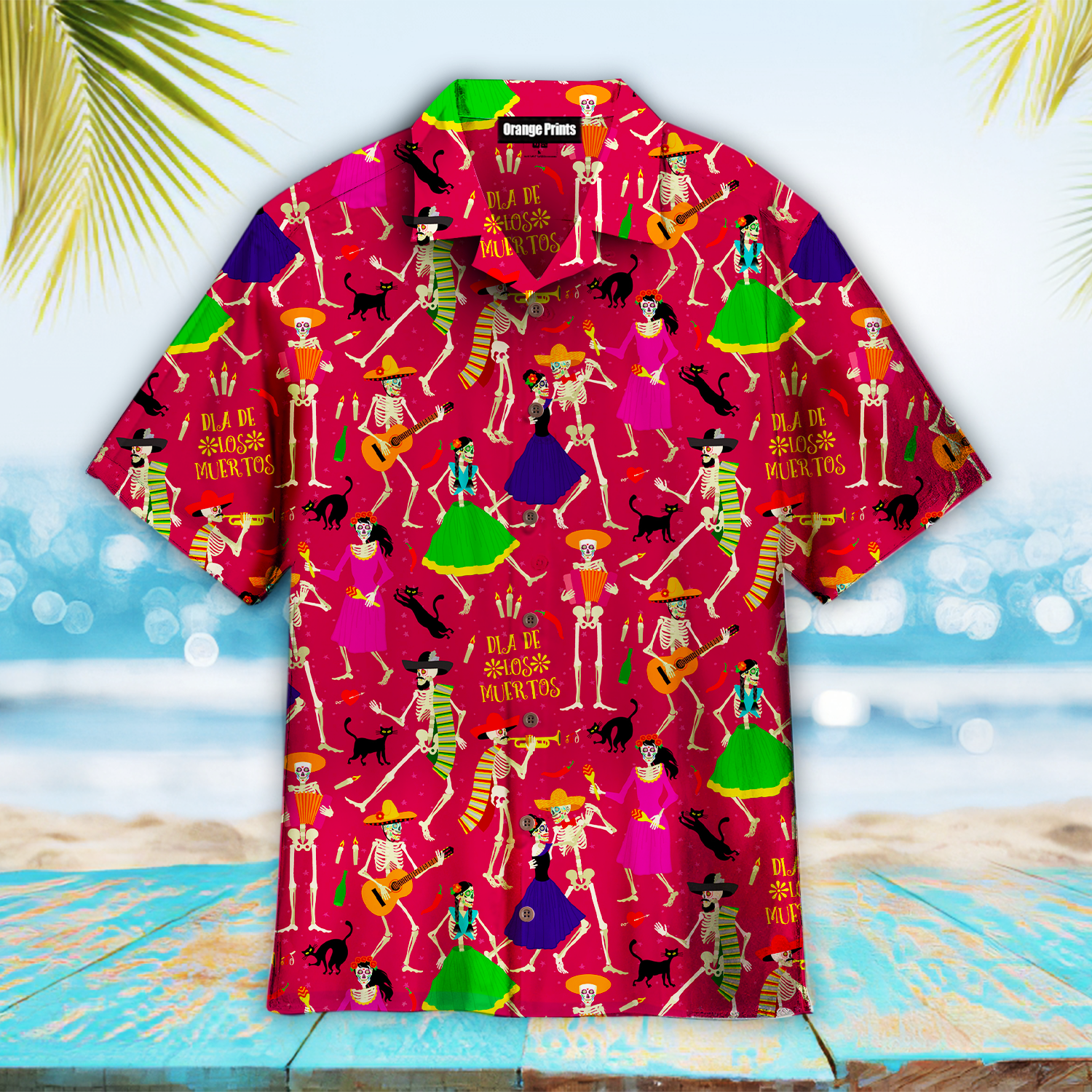 Skeletons Day Dead Dia Mexico Aloha Hawaii Shirts For Men Women Ha10257