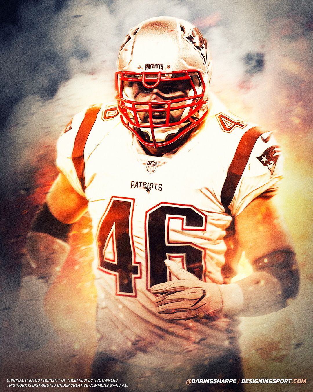 James Develin #46 New England Patriotsposter For Fans poster canvas