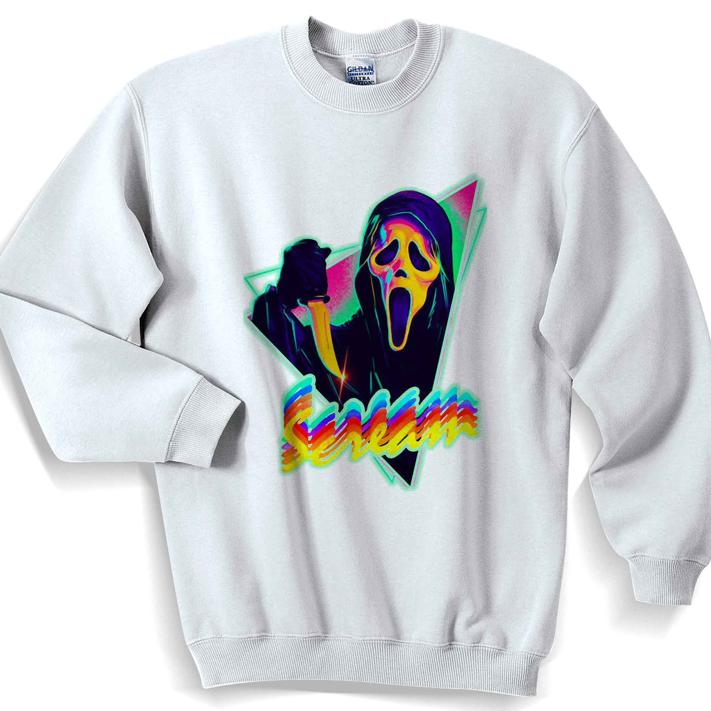 Ghostface Scream Freddy Krueger Art Sweater Sweatshirt T-Shirt