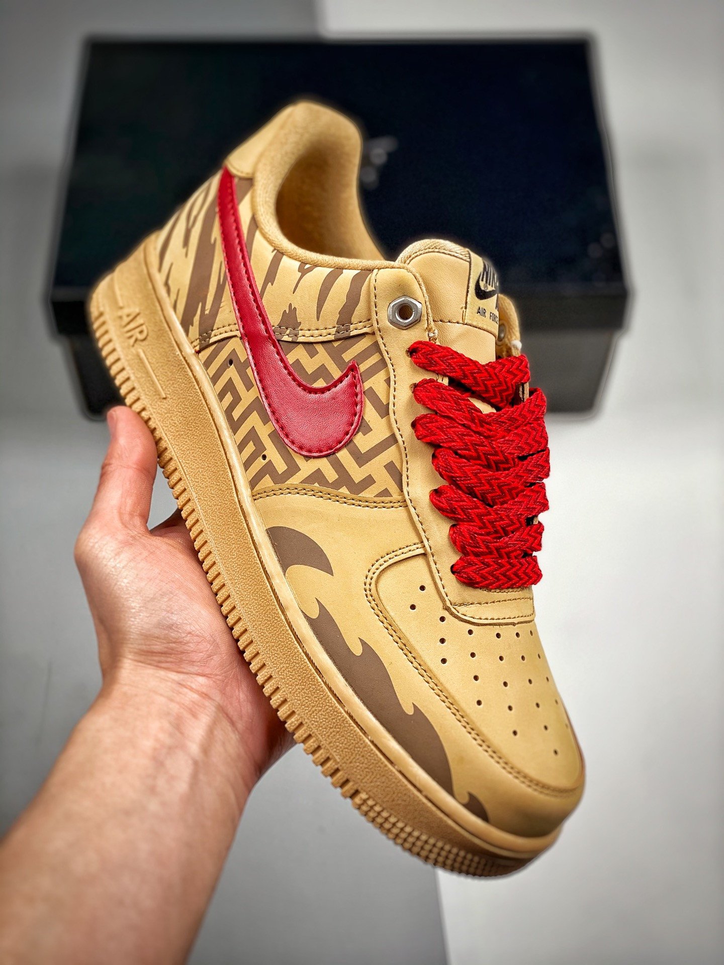 Custom Nike Air Force 1 Low Year of the Tiger Wheat 5341016