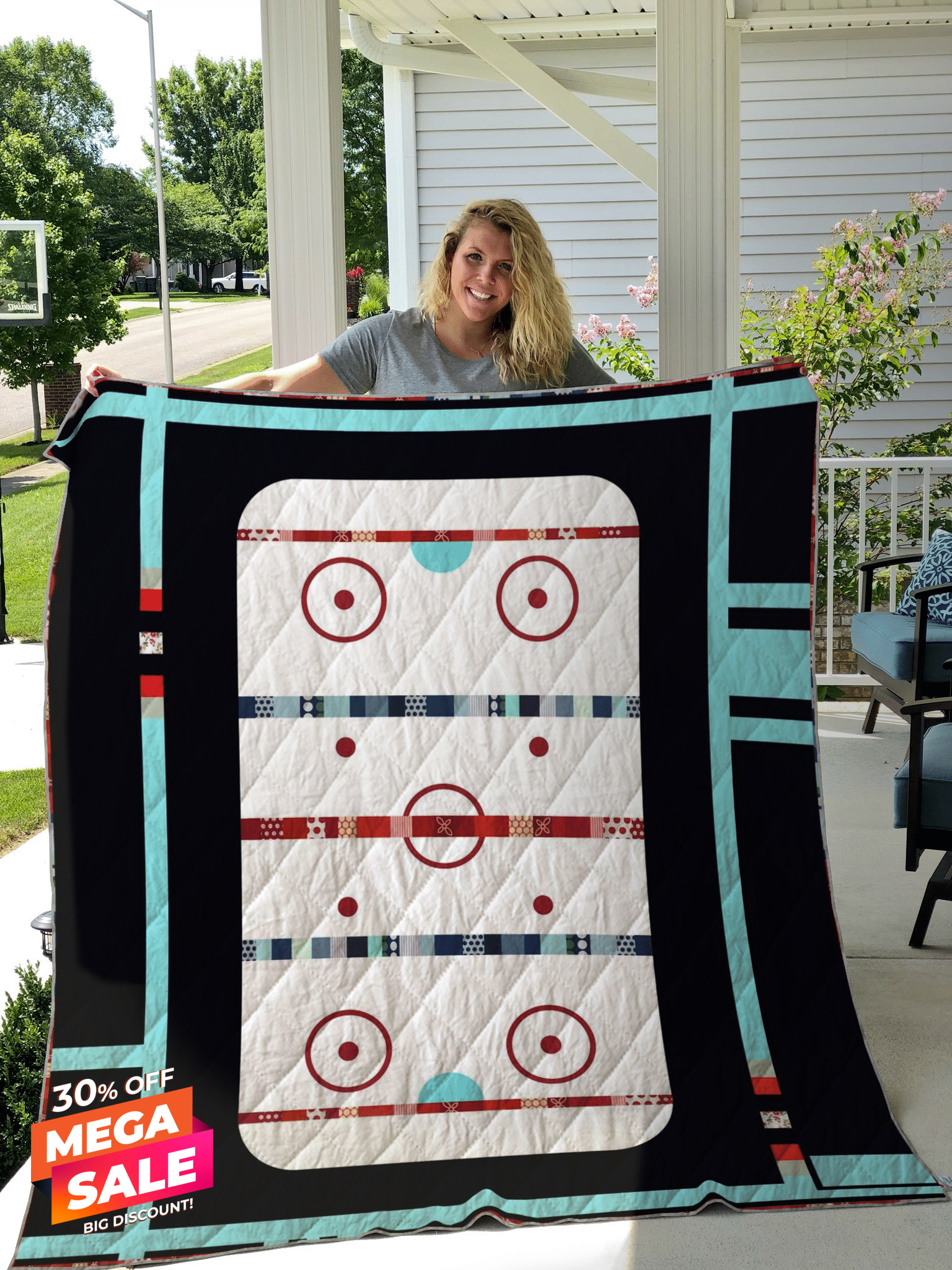 Eat Sleep Hockey T69T9 Quilt Blanket