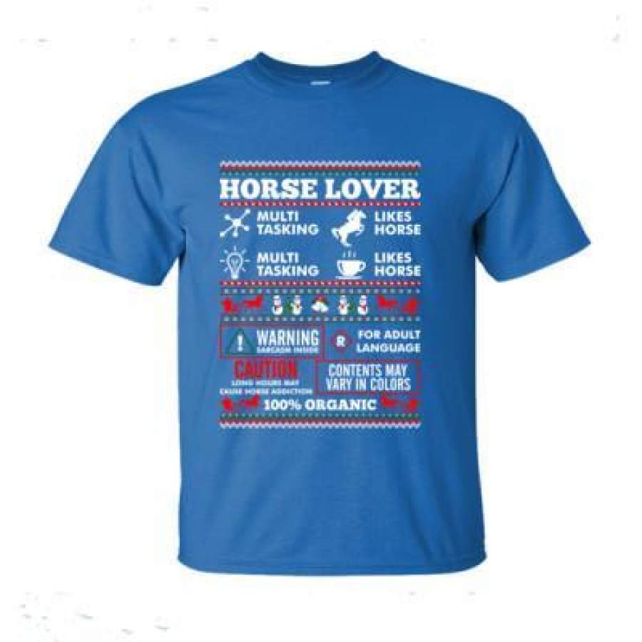 AGR Horse Lover Ugly Christmas Sweater – Ultra-Cotton T-Shirt