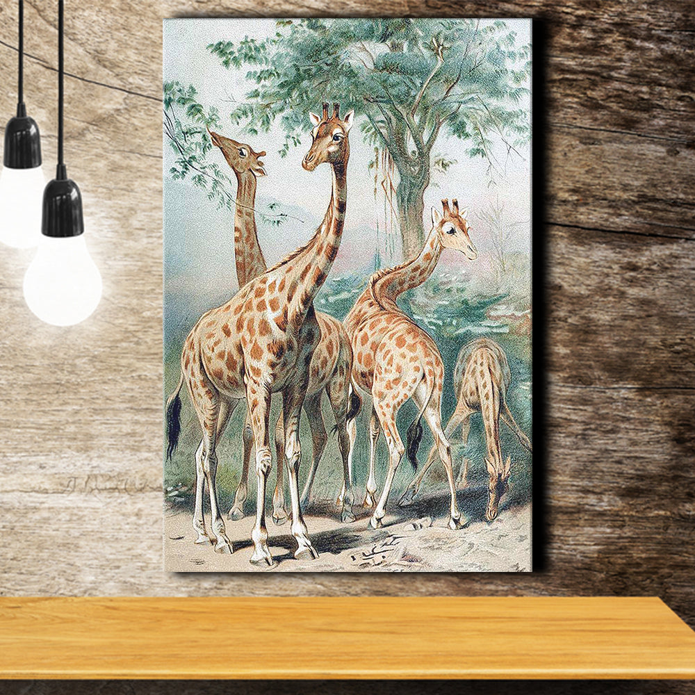 Giraffes Canvas Print – Canvas Painting, Canvas Art, Wall Art, Wall Decor