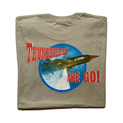 Vintage Thunderbirds T-shirt 60s Sci Fi Tv Show 8223