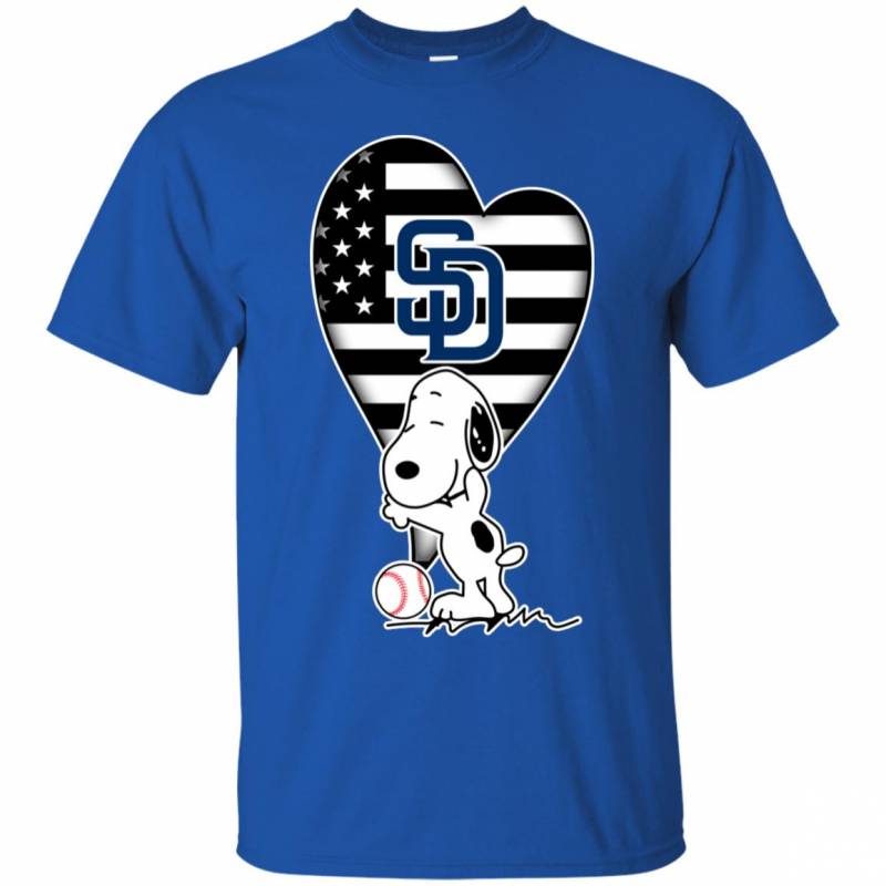 San Diego Padres Snoopy In My Heart Shirts - EmprintsTOP