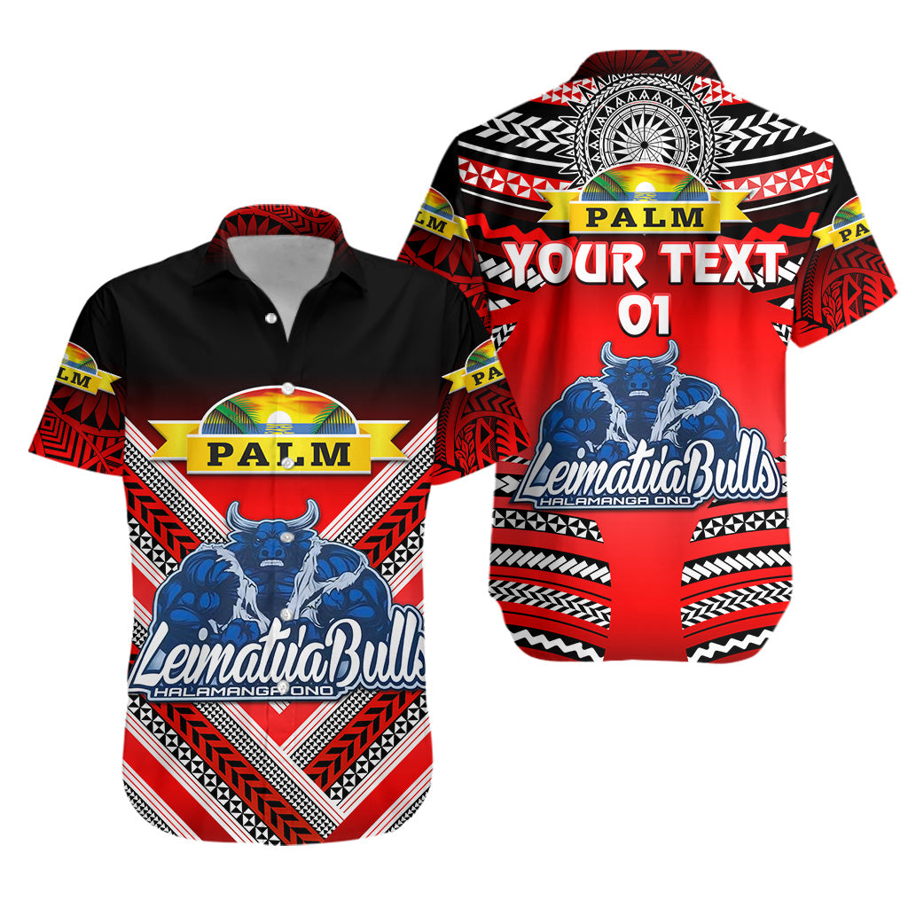 (Custom Personalised) Mate Ma’A Tonga Hawaiian Shirt Leimatu’A Bulls Creative Style – Red, Custom Text And Number Lt8