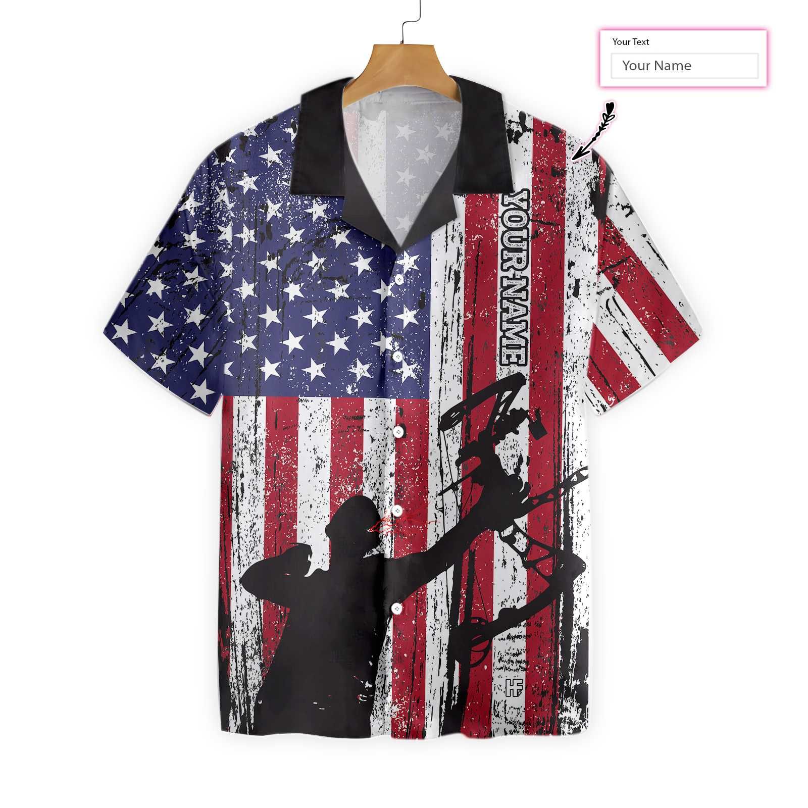 Archery America Flag 0601 Custom Hawaii Shirt Ha22971