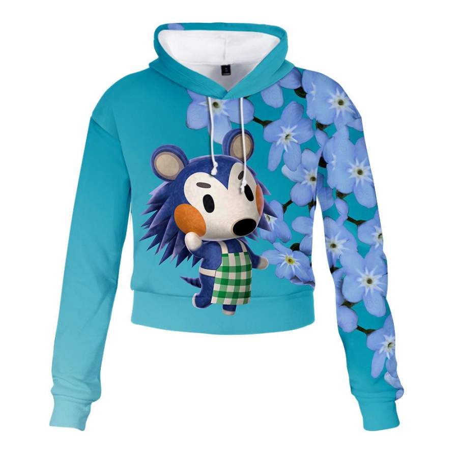 Animal Crossing Hoodie Short Sweatshirt for Adult