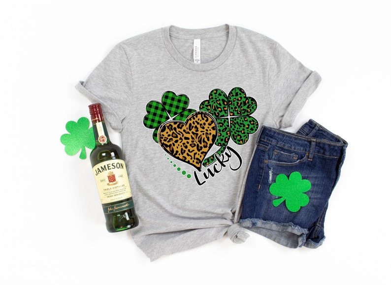 St Patricks Day Shirt, Leopard Shamrock Shirt, St. Patty’S Shirt