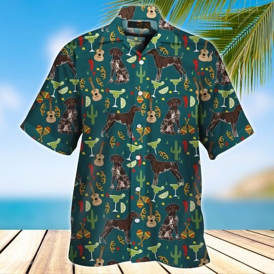 German Shorthaired Hawaii Shirt Unisex Adult Ha62404