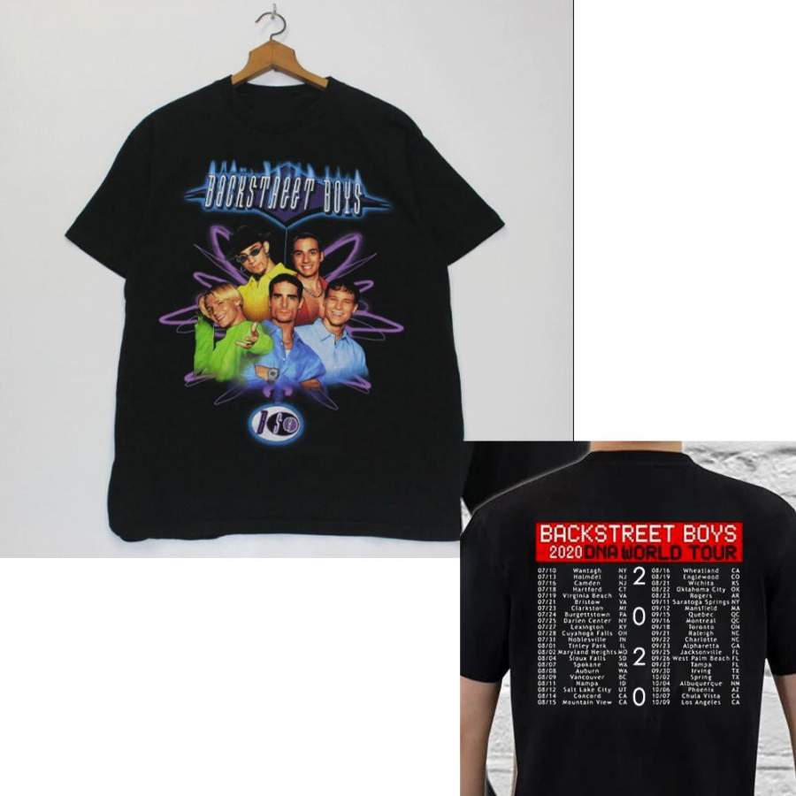 Backstreet Boys Band Vintage Destroyed 2020 Tour T-shirt