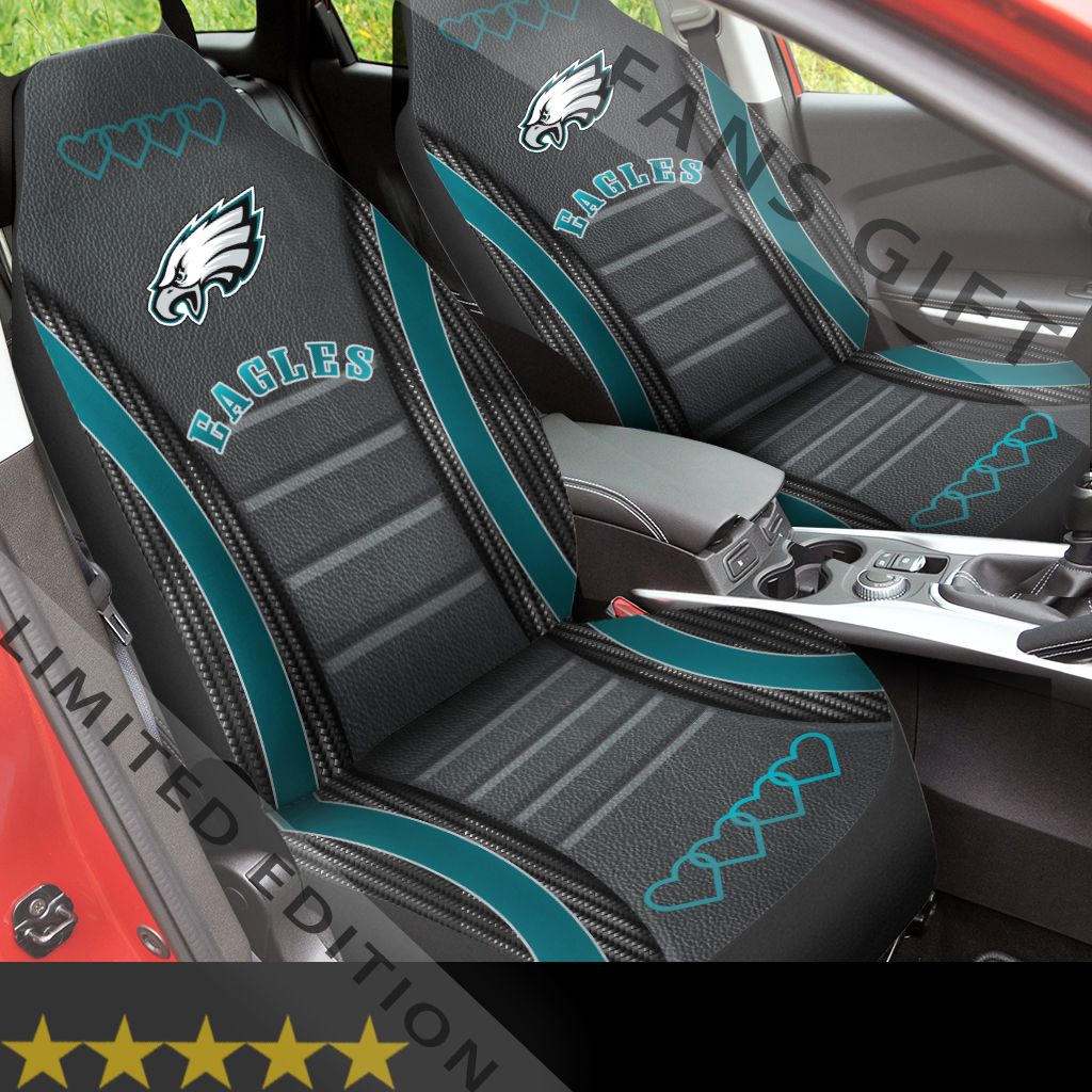 Philadelphia Eagles V3 Car Seat Covers (Set Of 2)