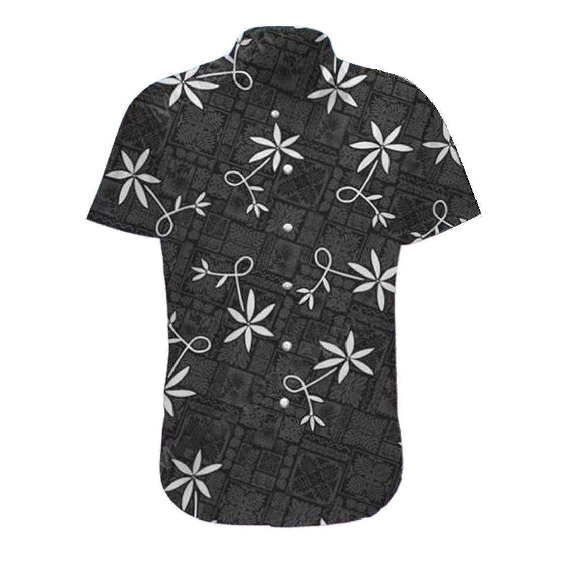 Gearhumans Elv Prl Black Hawaiian Shirt Ha8831