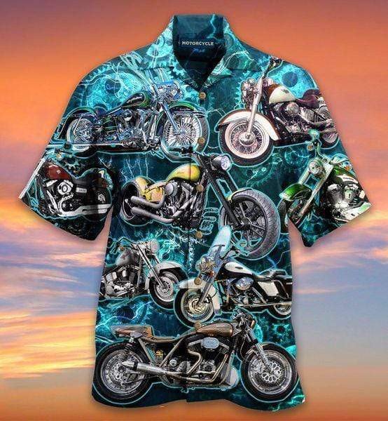 Motorcycles Once A Biker Hawaii Shirt Unisex Adult Ha29004