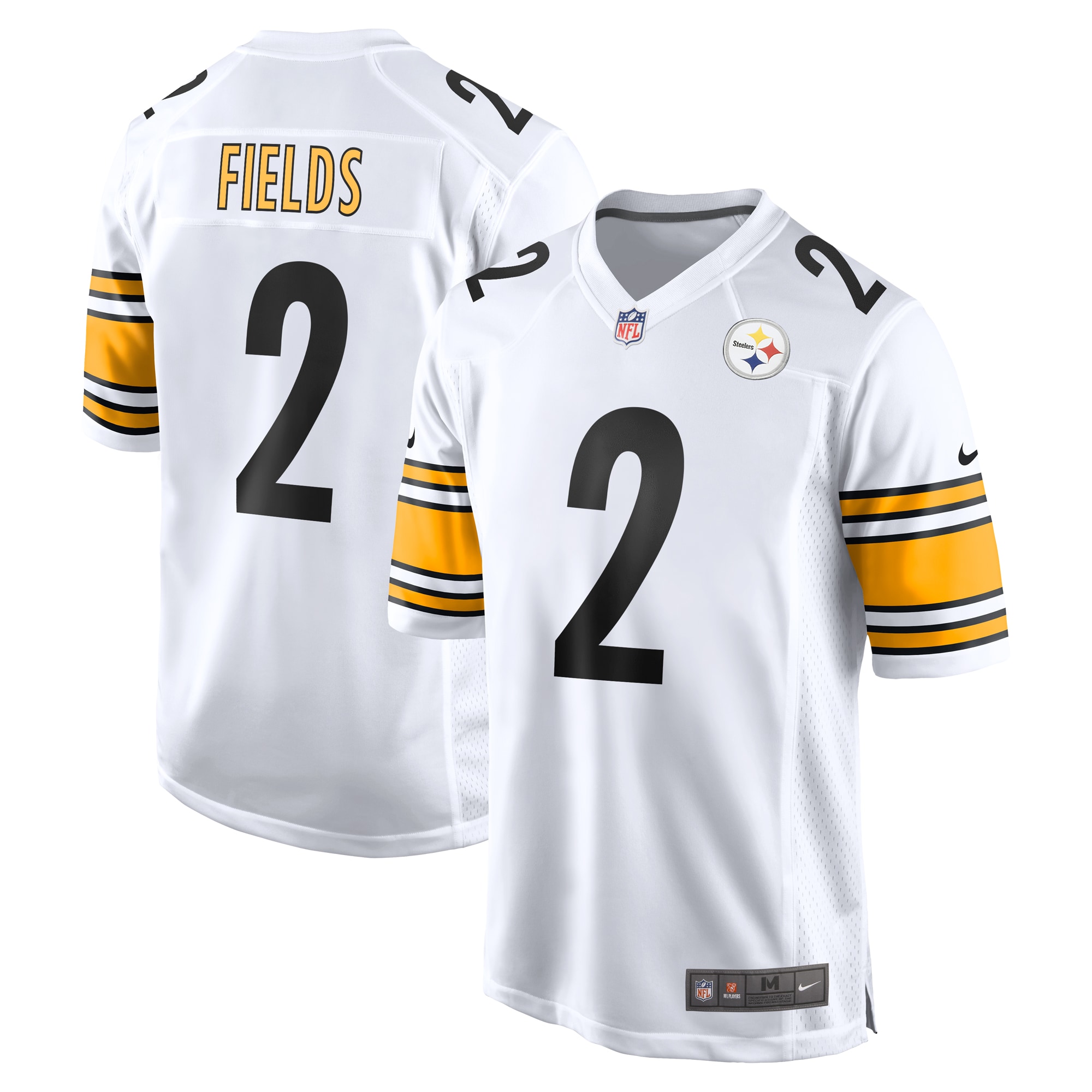 Justin Fields Pittsburgh Steelers Game Jersey  White