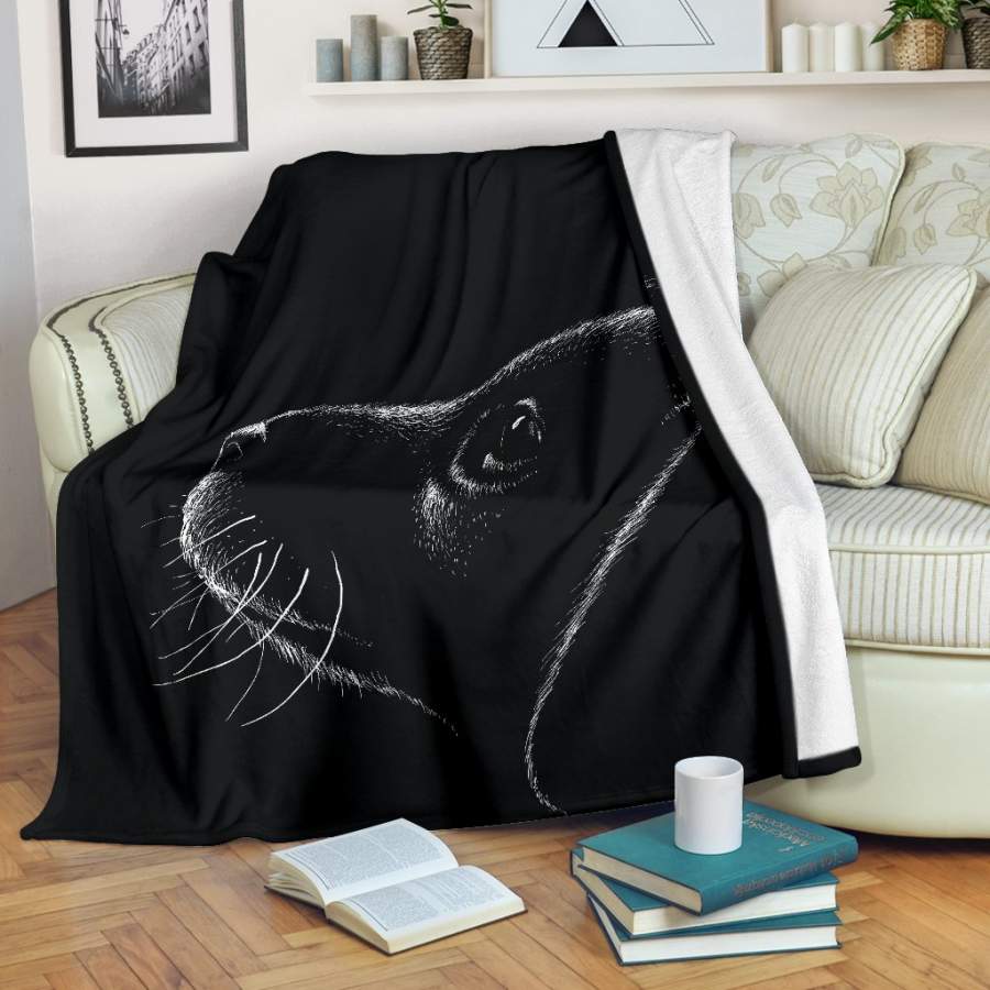 Black Lab Puppy Premium Blanket