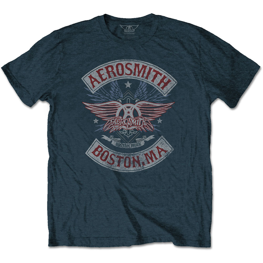 Aerosmith Unisex Tee: Boston Pride