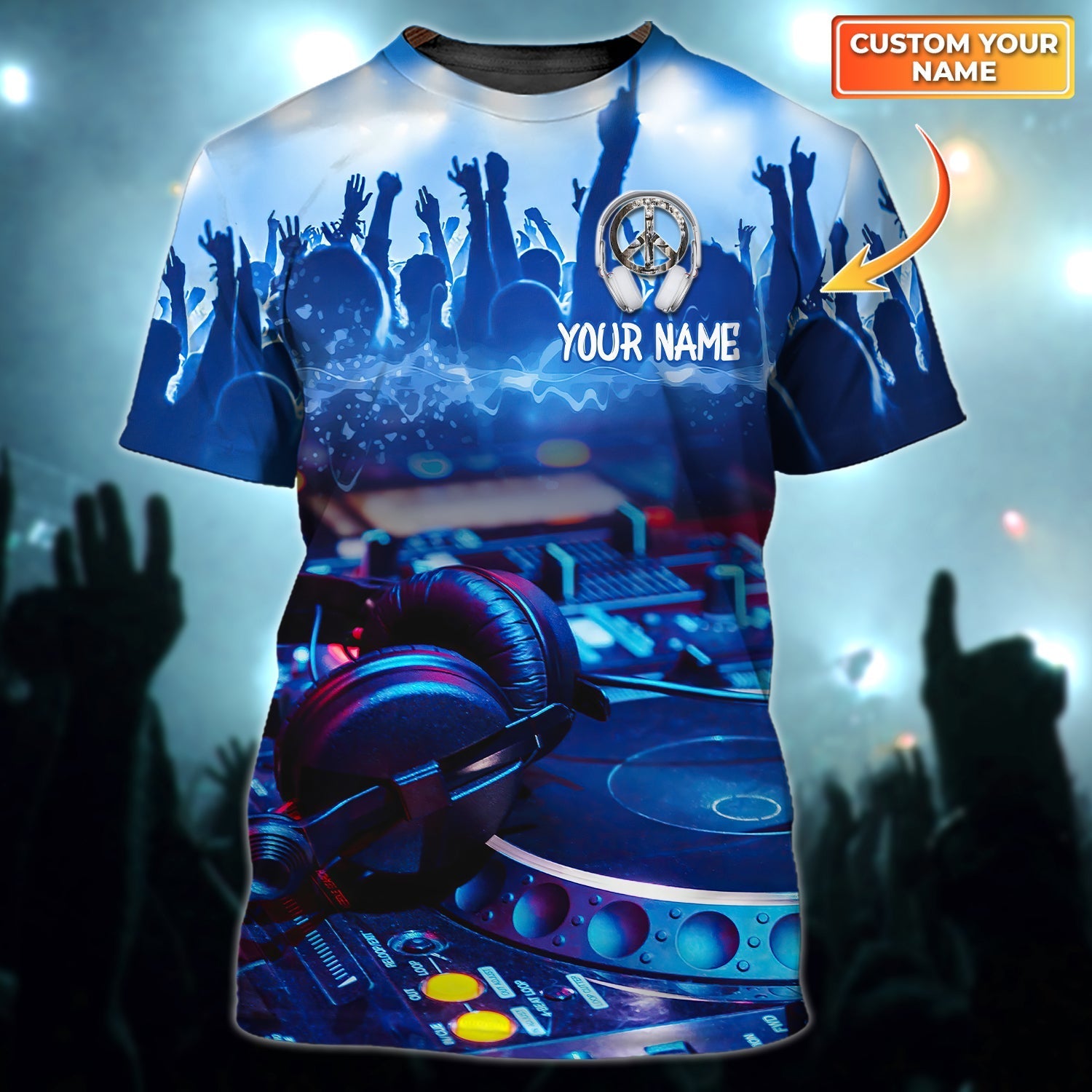 Custom Name 3D Dj Shirt, Gift For Dj Husband, Boyfriend Dj Gifts