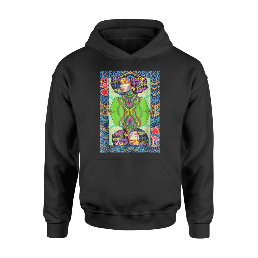 Dashiki Educated Black Queen Hoodie