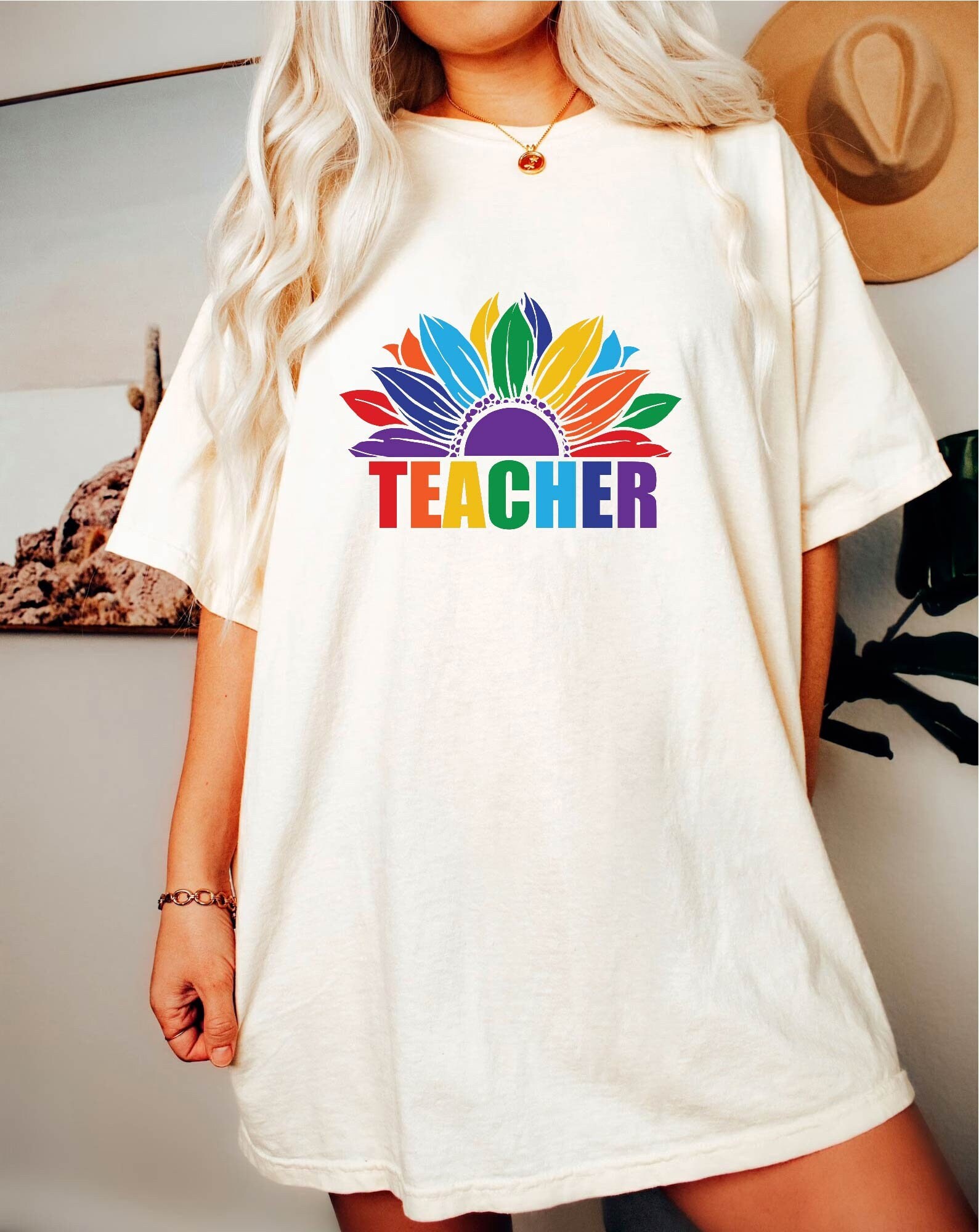 Unisex,LGBT Teacher Tee -teacher crewneck sweatshirt,teacher sweatshirt retro,retro teacher shirt,vintage teacher shirt,groovy teacher shirt