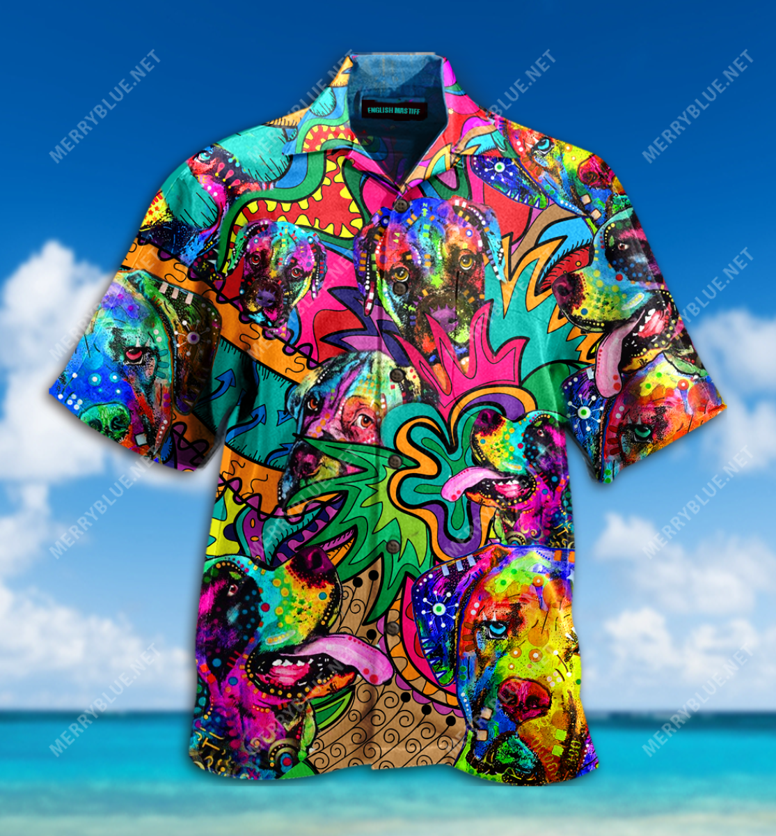 Amazing English Mastiff Unisex Hawaiian Shirt