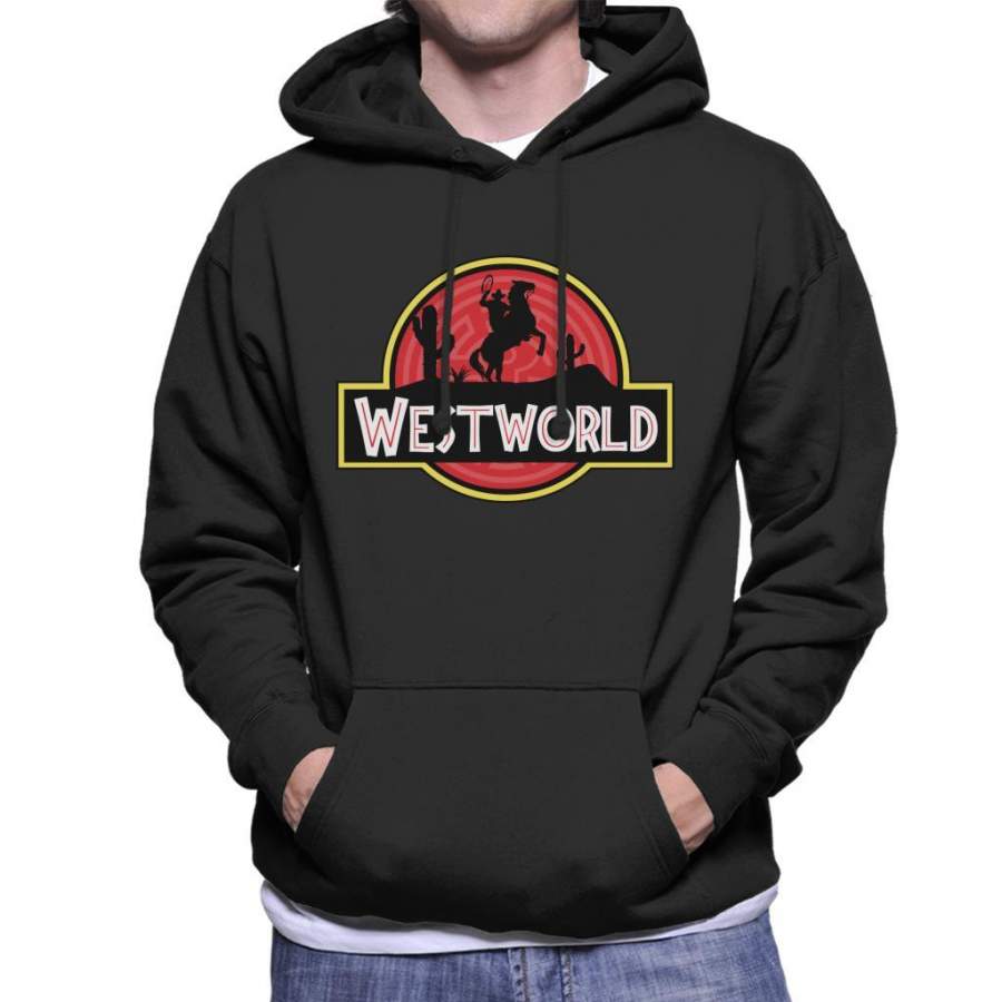 Westworld Jurassic Park Mix Men’s Hooded Sweatshirt