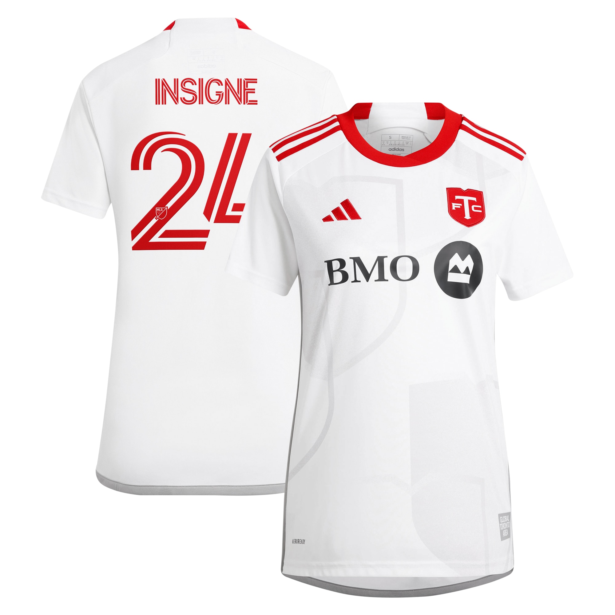 Lorenzo Insigne Toronto FC Women's 2024 GTA Kit Replica Player Jersey  White