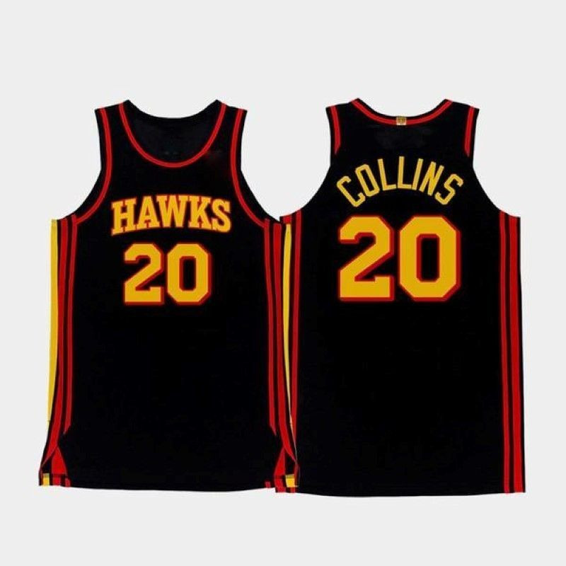 Atlanta Hawks John Collins #20 NBA 2020 New Arrival Black Jersey