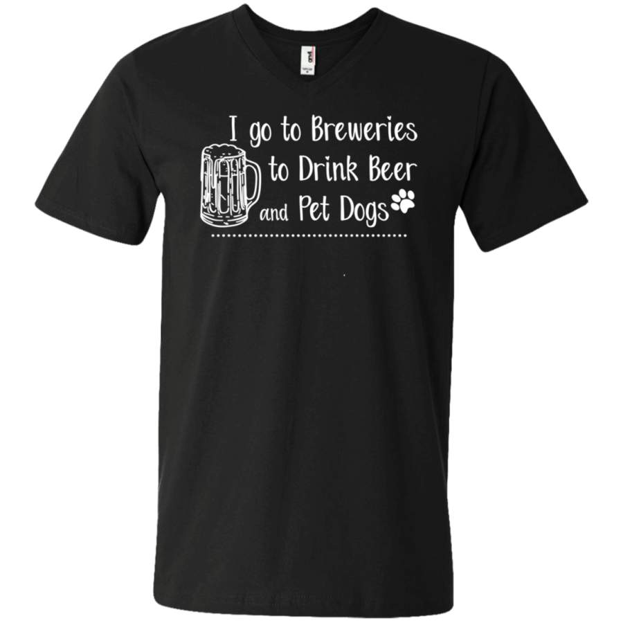 AGR Drink Beer Pet Dogs Unisex V-neck