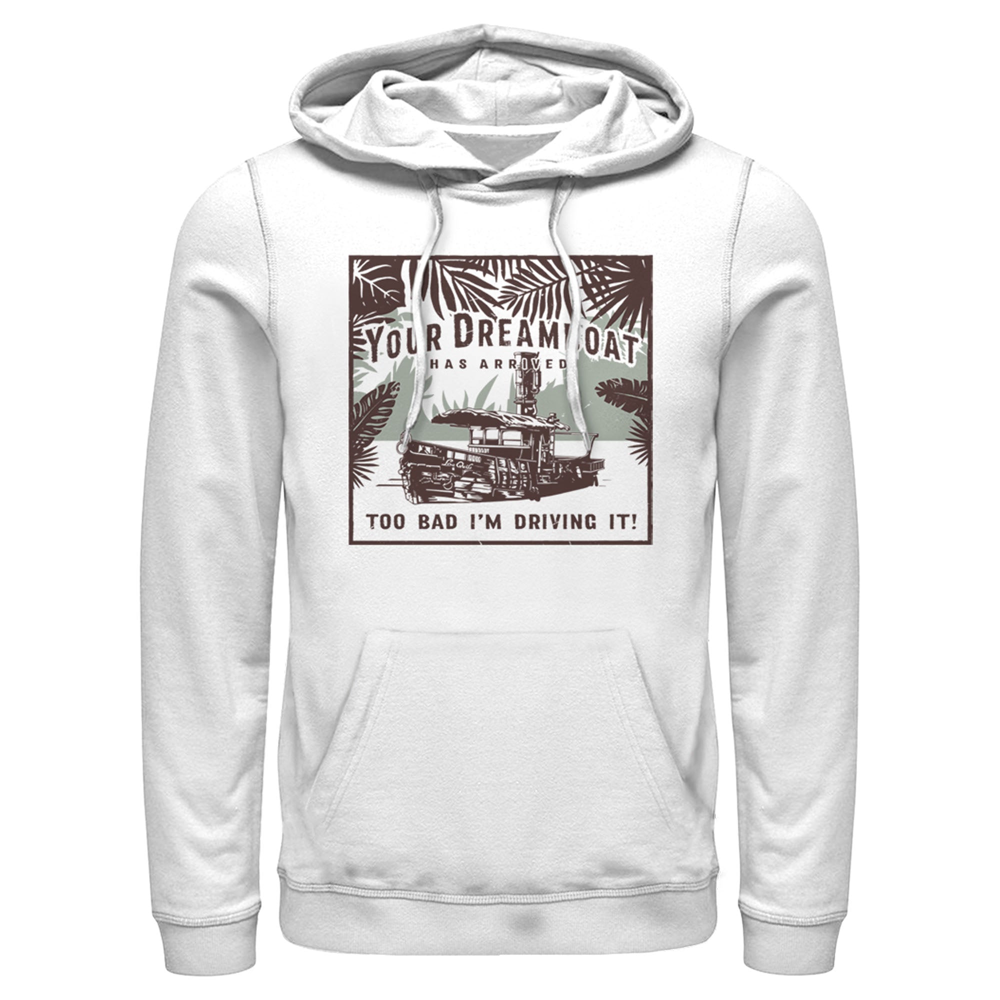 Jungle Cruise Men’S Your Dreamboat Has Arrived  Pull Over Hoodie