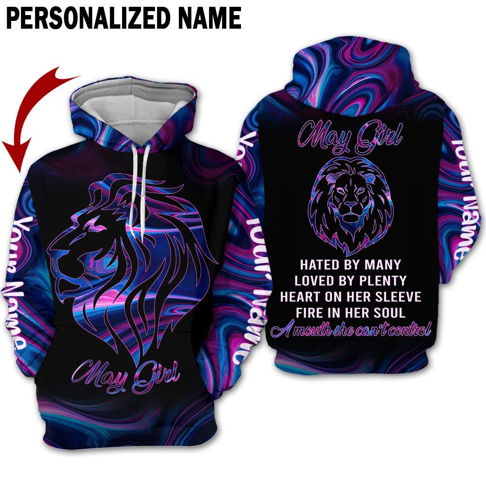 Tiger Neon May Girl Custom Name 3D All Over Print | For Men & Women | Adult | Cn2250