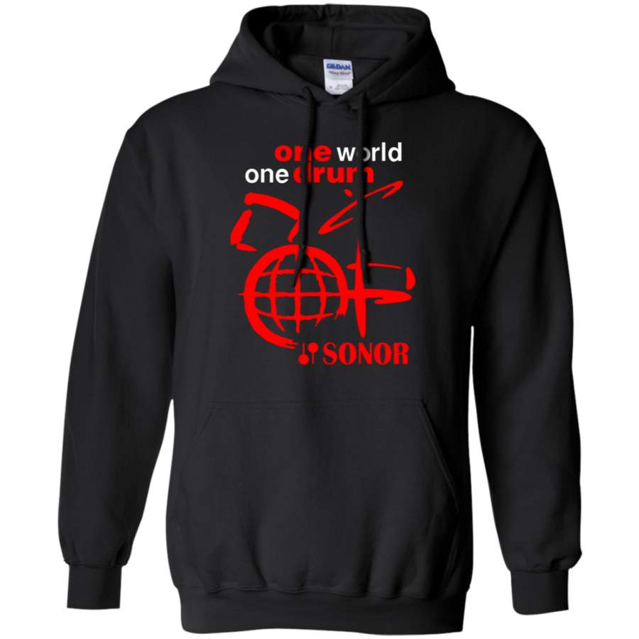 AGR One World One Drum Sonor Gildan Pullover Hoodie