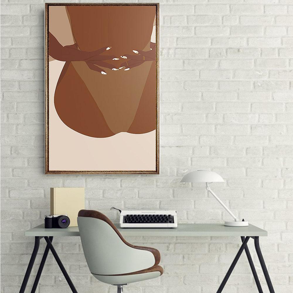 West Africa Best Canvas Prints Retro Afro Art Print Poster Prints Black Girl African Man Elegant Canvas Home Decoration