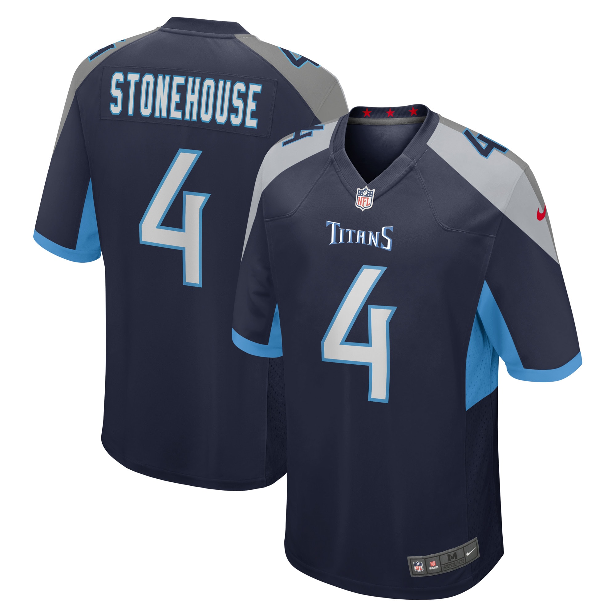 Ryan Stonehouse Tennessee Titans Game Player Jersey – Navy