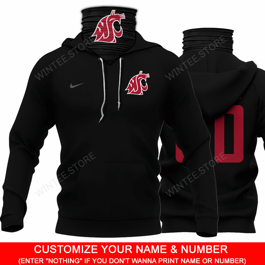 08WashingtonStateCougars001 – CUSTOMIZE YOUR NAME & NUMBER – HOT SALE 3D PRINTED