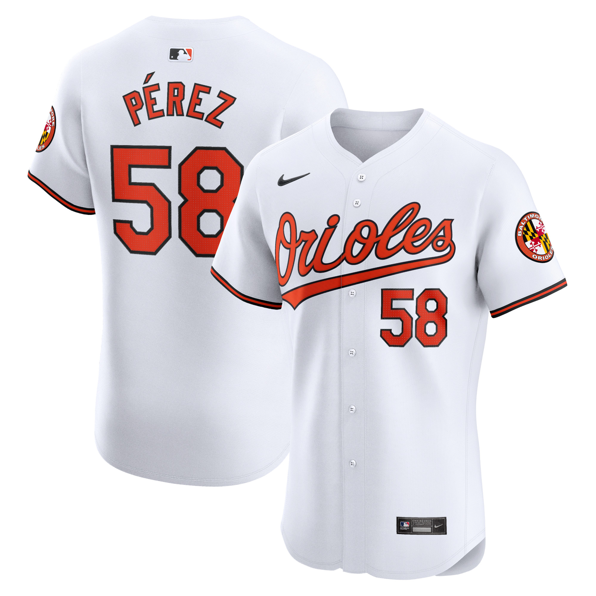 Cionel Perez Baltimore Orioles Home Elite Player Jersey – White