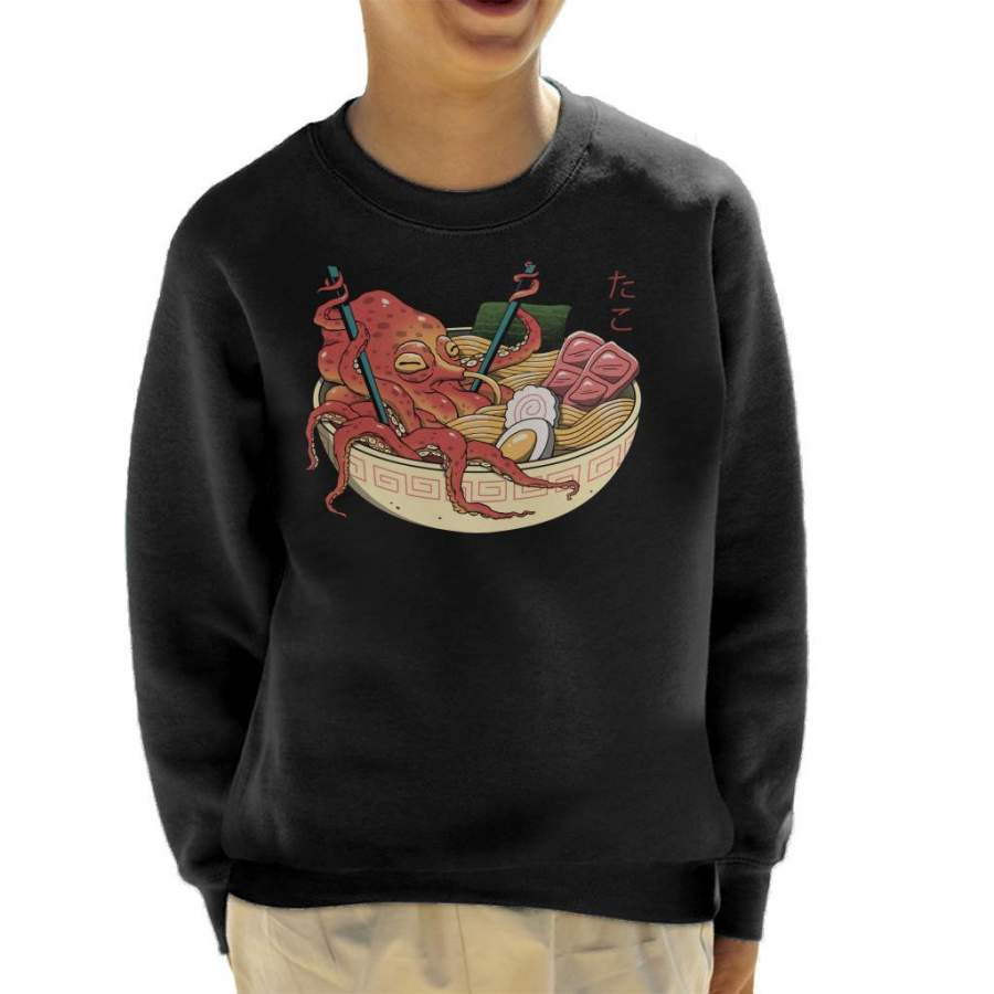 Tako Octopus Ramen Kid’s Sweatshirt